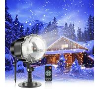 RKDTX Proiettore di luci di Natale, impermeabile, per interni ed esterni, con telecomando RF e timer, decorazione per feste di matrimonio