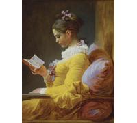 RKFLGEW 14CT Kit Punto Croce 《Ragazza Che Legge》 Kit Da Ricamo Fantasia Pittura A Olio Tessuto Prestampato Punto Croce Arte Fai Da Te Needlecraft Kit Da Ricamo Per Adulti Principianti 50x70cm