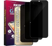 RKINC Vetro Temperato Privacy per Samsung Galaxy S25 Ultra, [3 Pezzi] [Non supporta ID impronta digitali] Pellicola Protettiva salvaschermo, Angolo di privacy migliorato, Durezza 9H