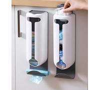 Rkixlix Porta Sacchetti della Spesa, Supporto per Organizer per Sacchetti di Plastica per Montaggio a Parete con Adesivo Dispenser per Sacchetti di Trasporto Dispenser per Sacchetti della Spesa