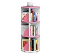 RKJDMSWJ Bookshelf,3/4/5/6Tier Tall Bookcase Storage Organizer, Rotating 360 Degrees, Home Office Modern Book for Bedroom