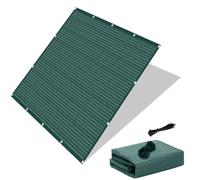 RKJDMSWJ Rete Parasole per Patio, Prato, Giardino, Esterno, 1,2 x 5 m, Verde Scuro, Rettangolare, con Protezione UV al 95% e Fascette, Traspirante e Resistente