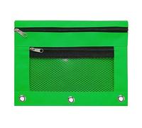 RKJRTK Astuccio doppio con cerniera capacità da 2, Green | Tasche Astuccio per matite 3 con finestra trasparente per portapenne
