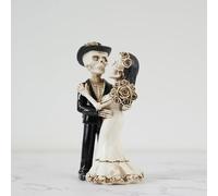 RKJRTK Figurina coppia scheletrica, statua della sposa e dello, B
