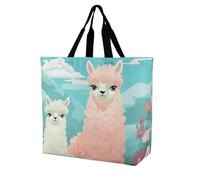 Rkklvbns Bella borsa a tracolla da donna in alpaca per generi alimentari, borsa portatile leggera e resistente, per lavoro, viaggi, borsa casual