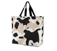 Rkklvbns Borsa a tracolla da donna, a forma di mucca, portatile, leggera, resistente, per lavoro, viaggi, stile casual