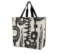 Rkklvbns Borsa da donna con stampa africana, borsa a tracolla per generi alimentari, borsa portatile leggera e resistente, per lavoro, viaggi, borsa casual