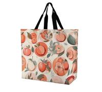 Rkklvbns Borsa rotonda da donna, a tracolla, per generi alimentari, leggera, resistente, per lavoro, viaggi, stile casual
