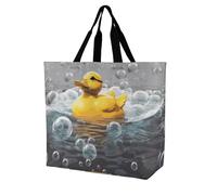 Rkklvbns Bubble Duck - Borsa a tracolla da donna, borsa per la spesa, portatile, leggera, resistente, per lavoro, viaggi, stile casual