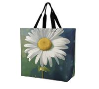 Rkklvbns Daisy Flower - Borsa a tracolla da donna, borsa per la spesa, portatile, leggera, resistente, per lavoro, viaggi, stile casual