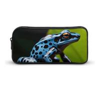 Rkklvbns Dart Frog - Astuccio grande per matite con cerniera, organizer per cancelleria, semplice da riporre, per ufficio, università, uso adulto