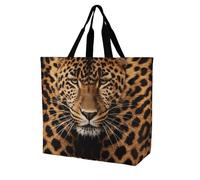 Rkklvbns Depict A Leopard - Borsa a tracolla da donna, borsa per la spesa, portatile, leggera, resistente, per lavoro, viaggi, stile casual