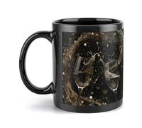 Rkklvbns Due bicchieri di champagne tazze regalo grande tazza da caffè con manico 325 ml tazza in ceramica regalo per donne, mamma, amici, regalo di compleanno per collega