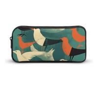 Rkklvbns Flock of Birds - Astuccio portamatite portatile con cerniera, organizer per cancelleria, semplice da riporre, per ufficio, università, uso adulto