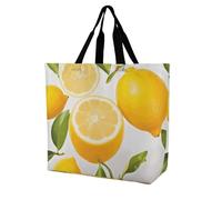 Rkklvbns Fresh Lemon - Borsa a tracolla da donna, borsa per la spesa, portatile, leggera, resistente, per lavoro, viaggi, stile casual