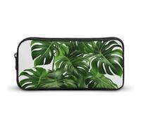 Rkklvbns Monstera Deliciosa Banana Palm - Astuccio portamatite, portatile, con cerniera, organizer per cancelleria, semplice da riporre e per ufficio, università, uso adulto