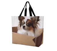 Rkklvbns Papillon in The Box, borsa a tracolla da donna, borsa per la spesa, portatile, leggera, resistente, per lavoro, viaggi, borsa casual