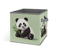 Rkklvbns Simpatico panda portaoggetti, cestino portaoggetti pieghevole con manici, grande organizer per vestiti in tessuto per organizzare libri, coperte, giocattoli