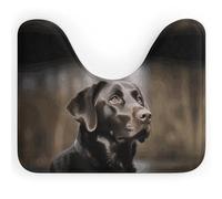 Rkklvbns Tappeto da bagno antiscivolo a forma di U con Labrador Retriever, morbido e assorbente, 50,8 x 40,6 cm, sottile tappeto da bagno per lavandino, vasca, doccia e WC