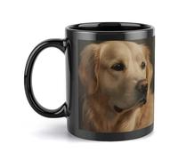 Rkklvbns Tazza da caffè grande con manico Golden Retriever da 325 ml, in ceramica, regalo per donne, mamma, amici, regalo di compleanno per colleghi