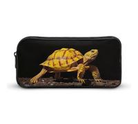 Rkklvbns Turtle Ground Walking - Astuccio portamatite portatile con cerniera, organizer per cancelleria, semplice da riporre, per ufficio, università, uso adulto