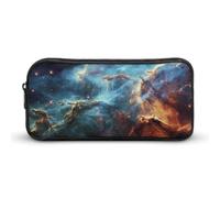 Rkklvbns Universo Galaxy Space - Astuccio portamatite portatile con cerniera, organizer per cancelleria, semplice da riporre, per ufficio, università, uso adulto