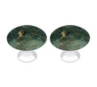 Rkklvbns Weara A Green Dress Cabinet Pull 2 Pack Moderna Comò Cassetto Pomelli Solido Rotondo Armadio Tiranti per Cucina, Camera da Letto Bagno Cassetti