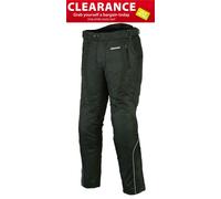 RKSports Airbourne Moto Nero Pantaloni Con Ce Armatura Cordura
