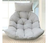 Rkufoze Cuscino per sedia a uovo, cuscini spessi per sedia a uovo, morbido cuscino per sedia a dondolo a forma di U, per appendere cestini, sedia a uovo (solo cuscino)