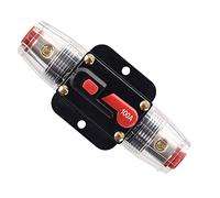 RKURCK Interruttore automatico da 100 A, ripristino manuale, fusibile in linea, inverter per auto, motori, barche, ATV, audio, inverter solare, protezione 12 V-24 V CC, 100 Amp