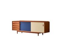 RKVXCJHDR Mobile TV 200cm Armadio Deposito Soggiorno Legno Massello, Hub Intrattenimento Vintage Casa, Mobile Duale per Alberghi & Agriturismi Console TV Per Soggiorno