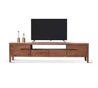 RKVXCJHDR Mobile TV, moderno supporto TV, centro di intrattenimento con cassetto, spazio di archiviazione e scaffali aperti per ufficio casa, supporto TV per TV fino a 70 pollici, console TV per