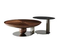 RKVXCJHDR Tavolino da caffè rotondo in stile italiano, tavolino da caffè per il soggiorno, tavolino da caffè per la casa, tavolino da caffè nordico, tavolino da tè per il soggiorno