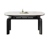 RKVXCJHDR Tavolo Da Pranzo Tavolo da pranzo Rock Plate Home Tavolo da pranzo rotondo moderno semplice pieghevole a doppio uso Tavolo Da Pranzo Da Cucina(150cm)