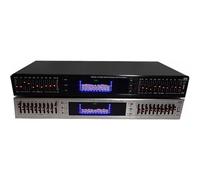 RKXKJ Equalizzatore Audio HiFi a 20 Bande, Equalizzatore Professionale Digitale con Effetti Grafici, con USB Integrato E Telecomando, Display a LED dello Spettro, per Studio di Registrazione