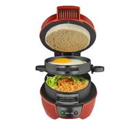 RKXKJ Piastra Elettrica per Sandwich, Piastra per Muffin E Hamburger, con Anello Cuoci-Uova, Piastre di Cottura Antiaderenti, Perfetta per Hamburger, Snack E Colazioni Veloci