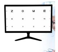 RKYRRKI Grafico digitale dell'acuità visiva a schermo intero con telecomando 21,5 pollici LED elettronici grafici ottici con oltre 300 bersagli visivi e 5 metodi di visualizzazione, pannello grafico