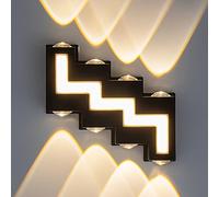 RKYRRKI Lampada da parete moderna Illuminazione multi-testa Luce esterna Creativa Durevole Alluminio Rondella Lampada IP65 Impermeabile LED Antiruggine Decor Sconce per Corridoio Scale Portico 3