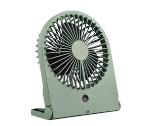RL LIVE YOUR LIGHT Reality Leuchten Breezy R044-49 - Ventilatore da tavolo in plastica, 2 Watt, funzionamento a batteria, USB-C, 3 livelli
