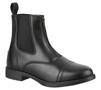 RL24 - Stivali da equitazione Jodhpur COMPANION FZ in ecopelle nera per bambini, uomo e donna [taglia 29-46], Nero , 40 EU