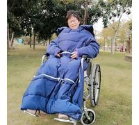 RLCJBMSUG Coperta Impermeabile per Sedia a rotelle, Copertura Invernale Antivento per Sedia a rotelle, Comoda Sedia a rotelle Pieghevole con Cerniera per pazienti Anziani e Clima Freddo