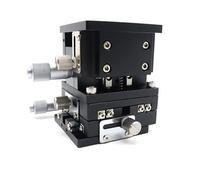 RLCJBMSUG Tavolo Scorrevole, Piattaforma di Spostamento Manuale da 80 * 80 mm, tavola lineare ad Alta precisione, Doppia rotaia Trasversale Scorrevole