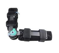 RLCJBMSUG Tutore incernierato Regolabile Post-operatorio per Ginocchio, ortesi, immobilizzatore, protettore per Gamba Destra e Sinistra, Sia per Uomo Che per Donna/Nero, Nero-Piccolo