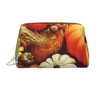 RLDOBOFE Beauty case per donne e uomini, kit Dopp da viaggio, borsa per il trucco con cavalli innamorati, organizer per trucchi, Buon giorno del ringraziamento., Taglia unica