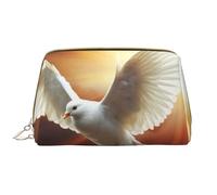 RLDOBOFE Beauty case per donne e uomini, kit Dopp da viaggio, borsa per il trucco da viaggio, con scaglie di sirena, organizer per trucchi, Dove Sun Art, Taglia unica