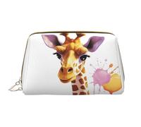 RLDOBOFE Beauty case per donne e uomini, kit Dopp da viaggio, borsa per il trucco Grand Canal in Italia, organizer per trucchi, Giraffa, Taglia unica