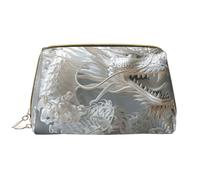 RLDOBOFE Beauty case per donne e uomini, kit Dopp da viaggio, borsa per il trucco in stile drago bianco, organizer per trucchi, Stile drago bianco, Taglia unica