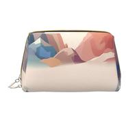 RLDOBOFE Beauty case per donne e uomini, kit Dopp da viaggio, con molte bolle e un gatto, organizer per cosmetici, Diverse montagne diverse, Taglia unica