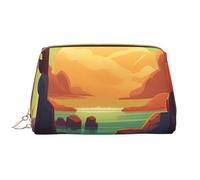RLDOBOFE Beauty case per donne e uomini, kit Dopp da viaggio, trousse per trucchi in riva al mare, Rocce vicino al mare, Taglia unica