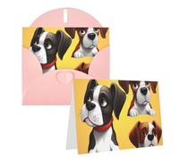 RLDOBOFE Biglietti di auguri con buste, biglietti vuoti piegati a metà biglietti di compleanno, biglietti di ringraziamento, biglietti di auguri divertenti per cani, per laurea, vacanze, inviti di